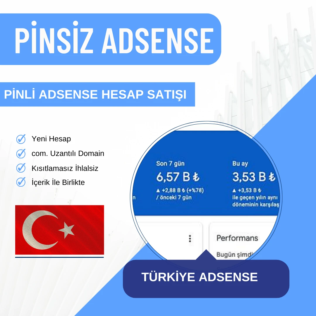 Pinli AdSense Hesap Satışı