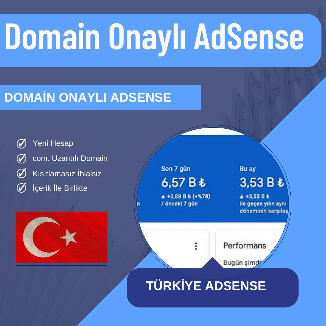 Domain Onaylı AdSense Hesabı