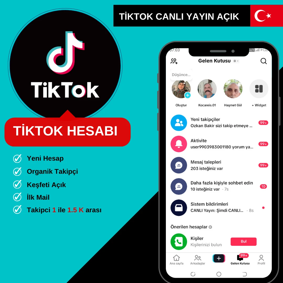 TikTok Canlı Yayın Açık Hesap Satın Al