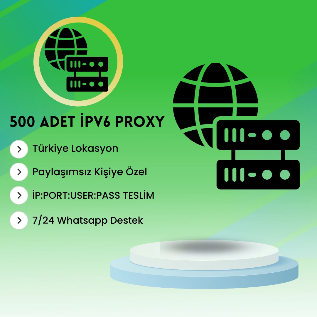 500 Adet İpv6 Proxy